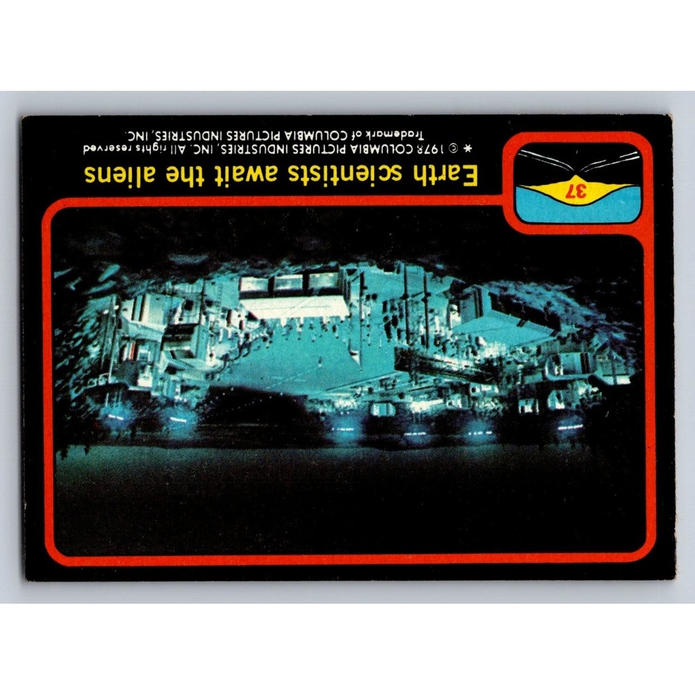 1979 Topps Close Encounters of the Third Kind Mothership Card 37 Vintage Sci-Fi